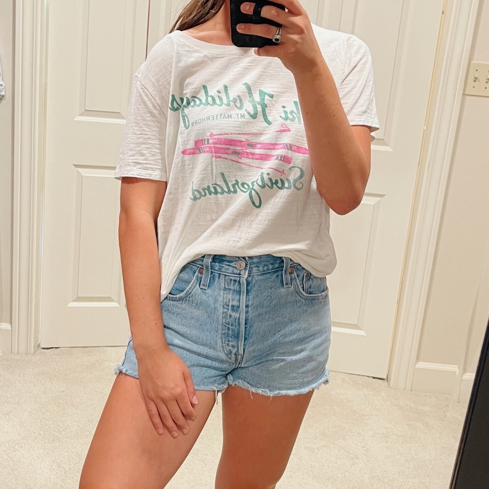 JCrew cotton graphic tee